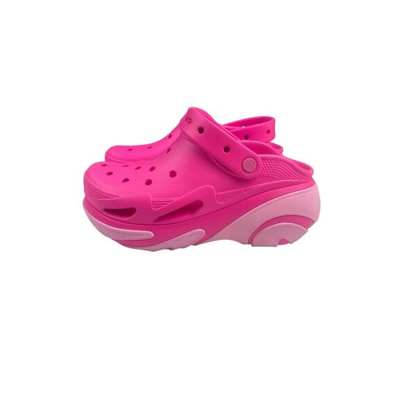 CROCS Bubble Crush Platform Clog Pink Crush 210062-6TW M8 W10